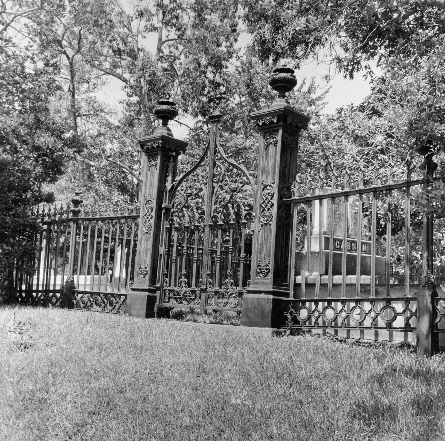 Rapides Cemetery, Pineville Louisiana Close up of gate 1975 (1979)