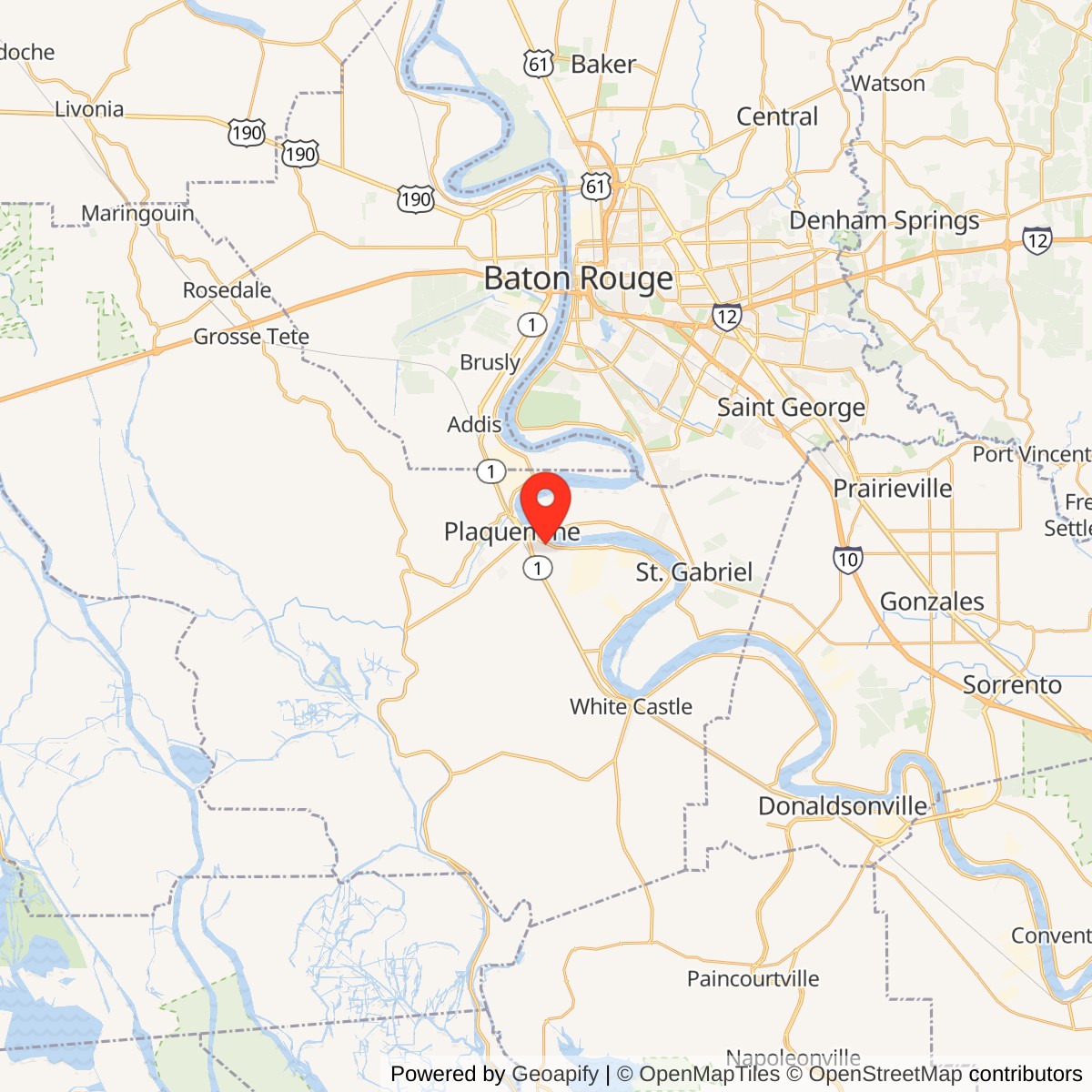 St. Louis Plantation Location Map