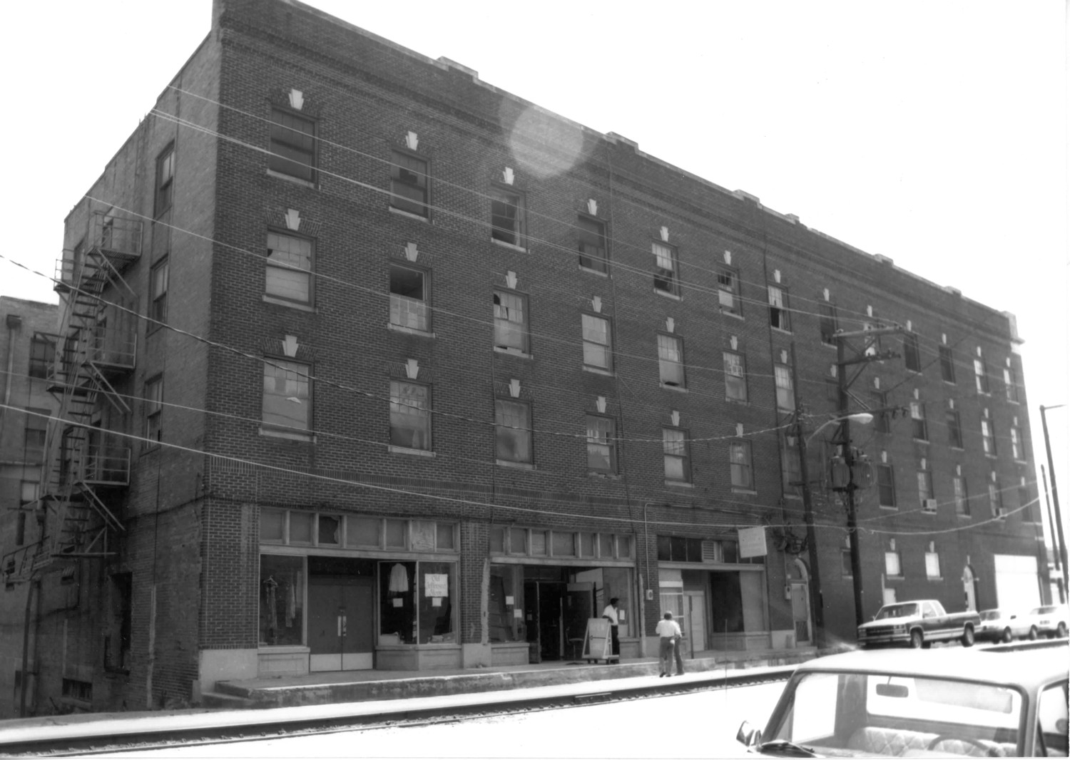 Jefferson Hotel, Shreveport Louisiana Looking south (1989)