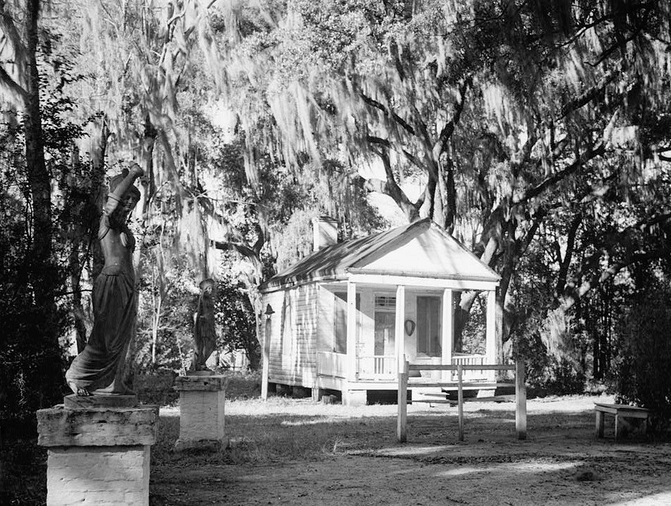 Rosedown Plantation, St Francisville Louisiana 1934 WEST CORNER OF OFFICE