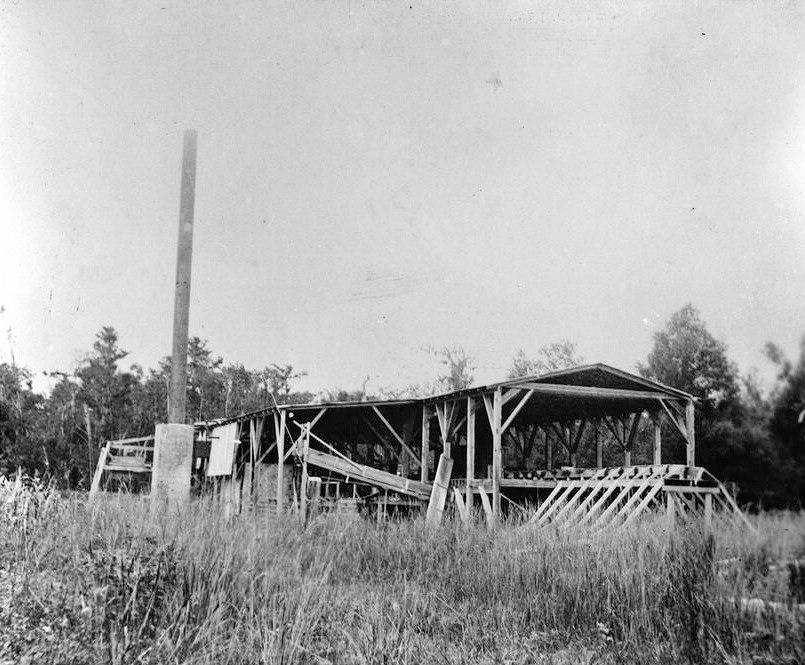 Laurel Valley Sugar Plantation, Thibodaux Louisiana Sawmill maintained at rear of plantation. 1906