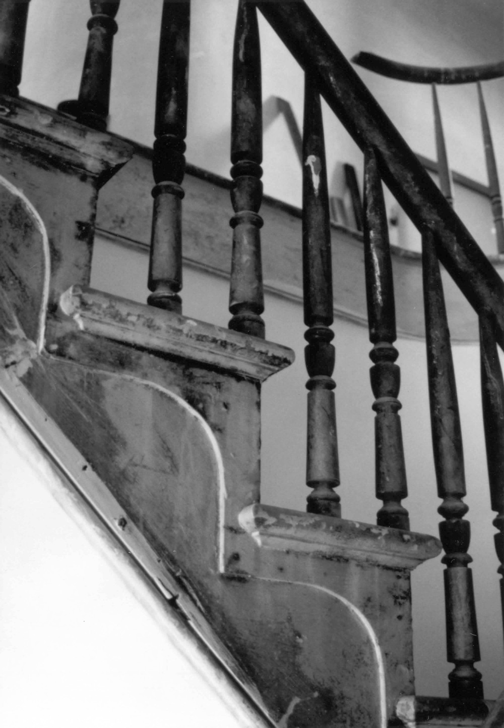 Woodland Plantation, West Pointe A La Hache Louisiana Main house stair (1998)