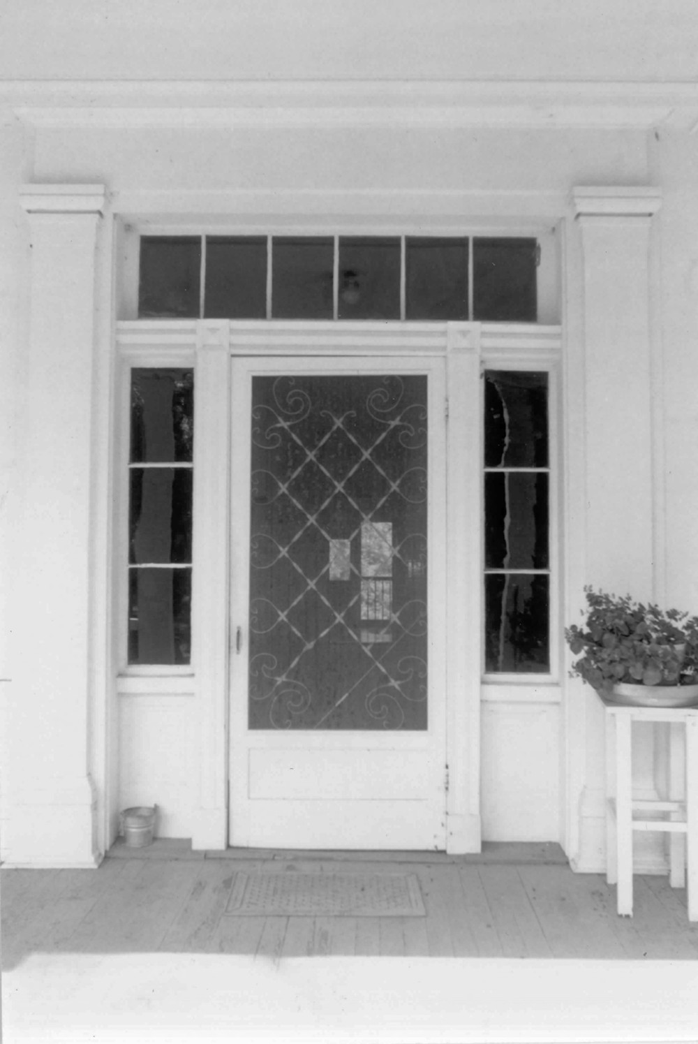 Weyanoke Plantation House, Weyanoke Louisiana Front Door (1990)