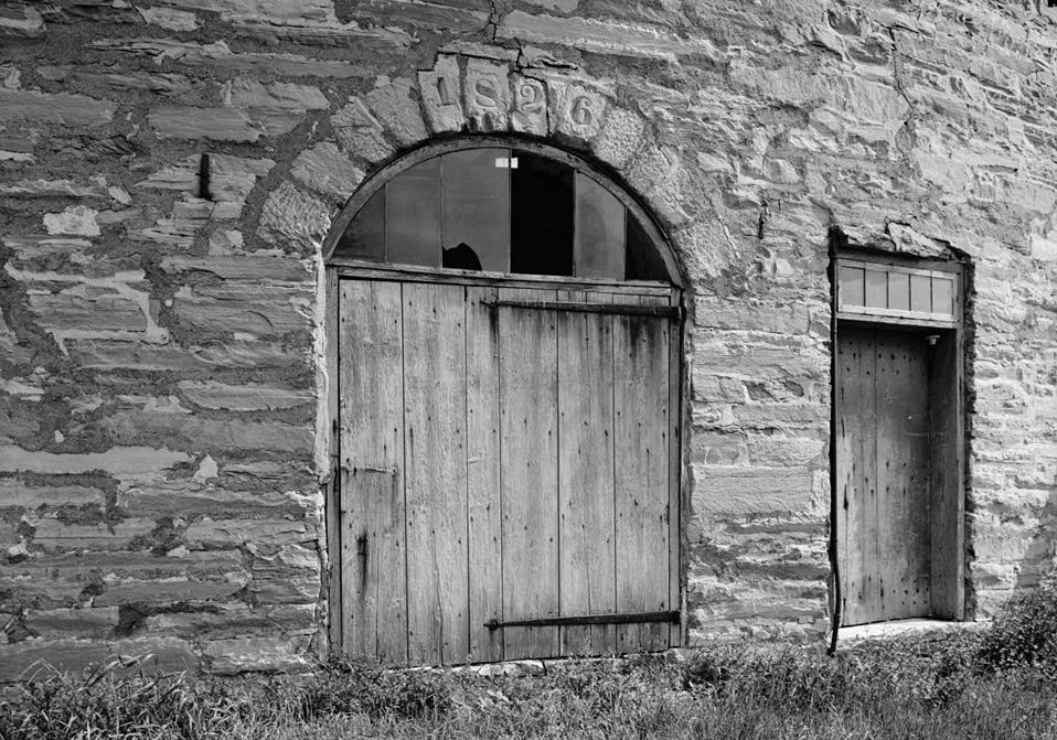 Shaker Church Family Round Barn, Hancock Massachusetts June 1962 DOOR DETAIL, NORTH SIDE