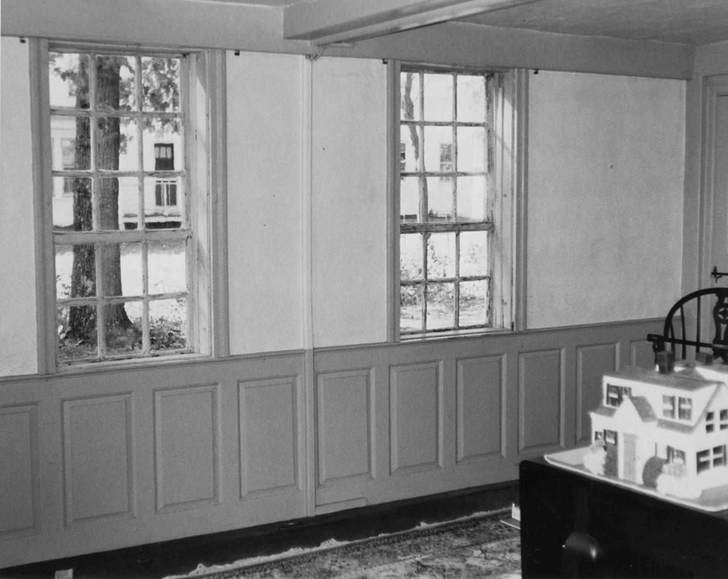 Dwight-Derby House, Medfield Massachusetts Southwest parlor (ca. 1740s), view NW (1999)