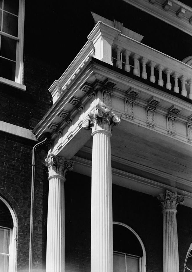 Custom House and Public Stores, Salem Massachusetts SOUTH FRONT, FIRST FLOOR, PORTICO, DETAIL OF COLUMN AND ENTABLATURE