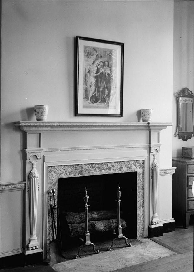 Homewood House - Carroll Mansion, Baltimore Maryland 1936 MASTER'S BEDROOM MANTEL, N.E. ROOM, CENTRAL BLDG.