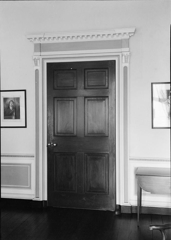 Homewood House - Carroll Mansion, Baltimore Maryland 1936 NORTH DOOR IN S.W. ROOM