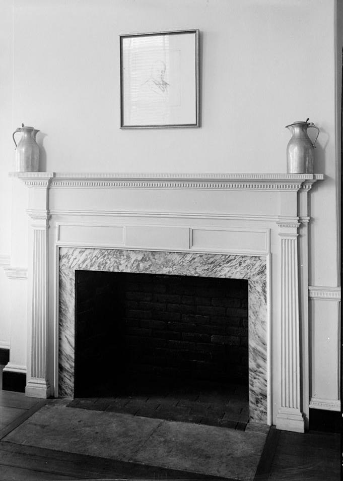 Homewood House - Carroll Mansion, Baltimore Maryland 1936 MANTEL IN N.W. ROOM - CENTRAL BLDG. (NOW OFFICE)