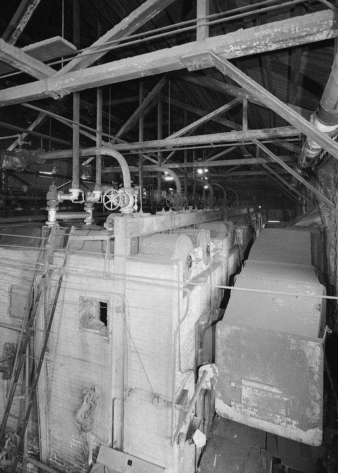 Baltimore & Ohio Railroad, Mount Clare Shops, Baltimore Maryland BOILERS INSIDE CENTRAL POWER PLANT (1976)