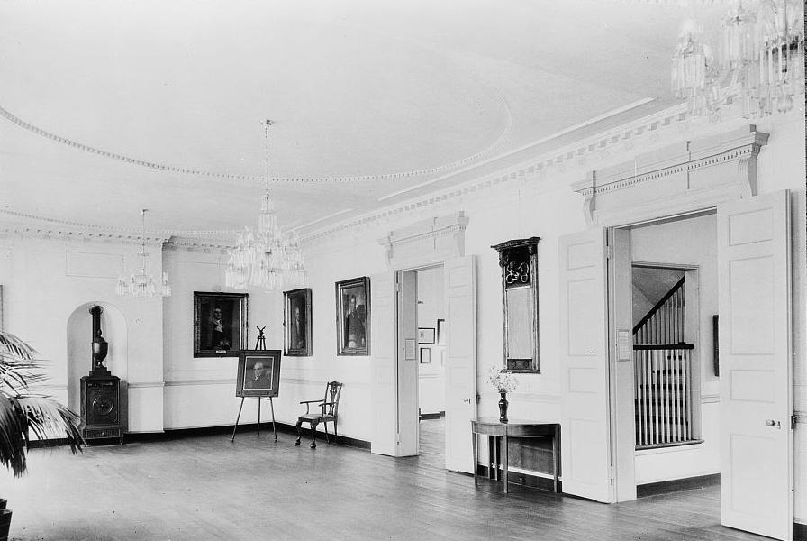 Peale Museum, Baltimore Maryland September 1936 SECOND STORY FRONT ROOM, JOHN H. SCARFF, ARCHITECT 1931, FORMERLY REMBRANDT PEALE'S MUSEUM 1813, ROBERT CAREY LONG, ARCHITECT