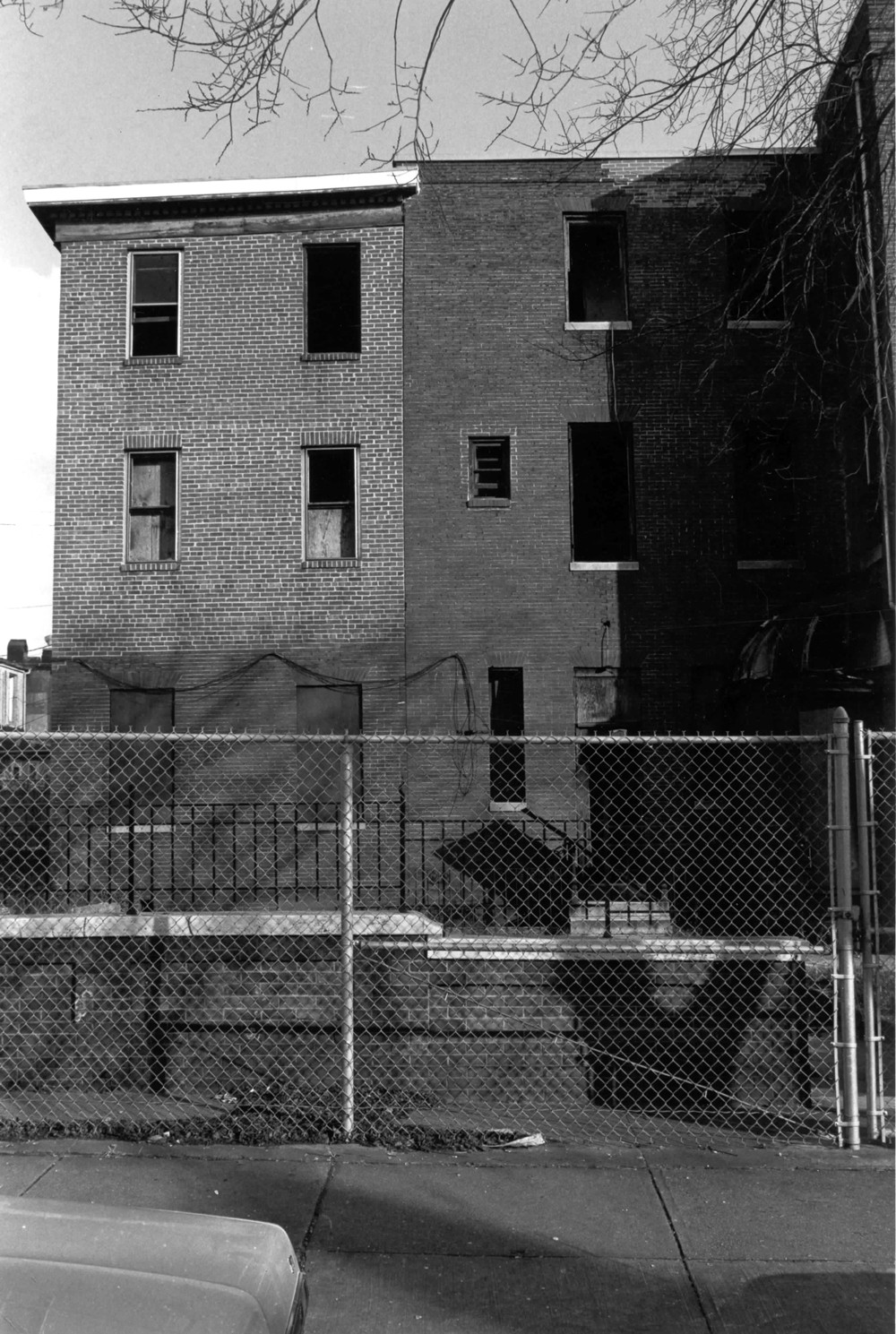 Bankard-Gunther Mansion, Baltimore Maryland West side of rear of building (1979)