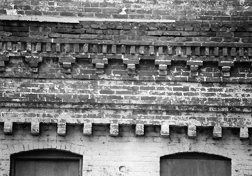 Gunther Brewing Company - Hamms, Baltimore Maryland 2002 Brick work on North elevation of White-Seidenman Warehouse