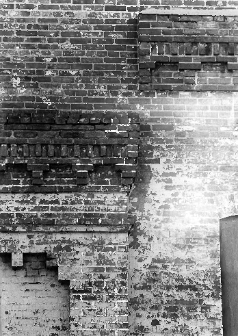 Gunther Brewing Company - Hamms, Baltimore Maryland 2002 Brick Cornices on North elevation of White-Seidenman Warehouse