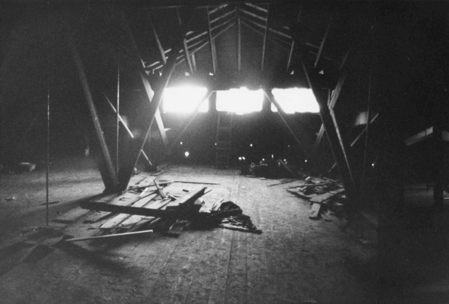 Odd Fellows Hall - Cathedral Place, Baltimore Maryland Attic (1978)