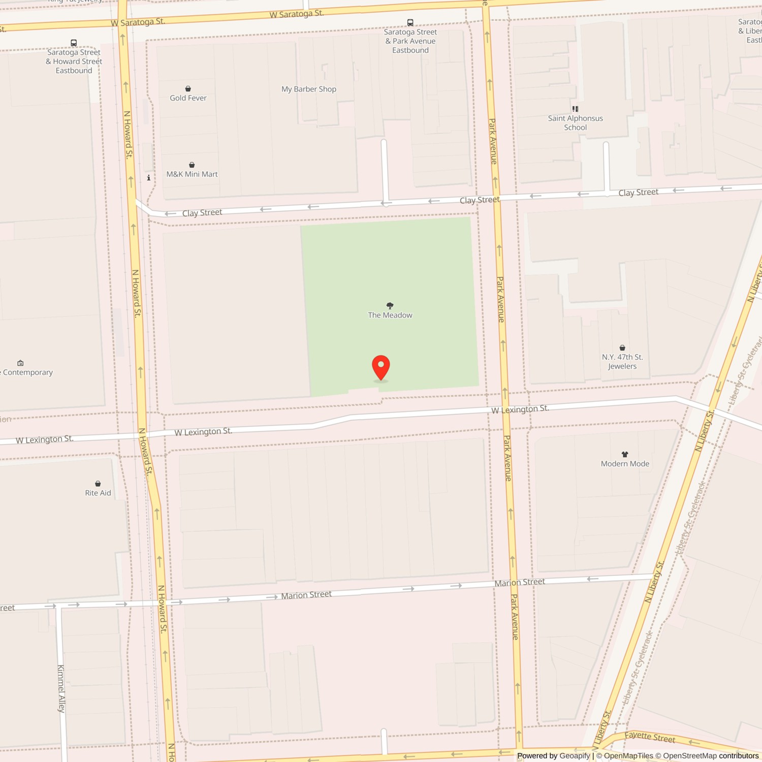 Stewart's Department Store Location Map