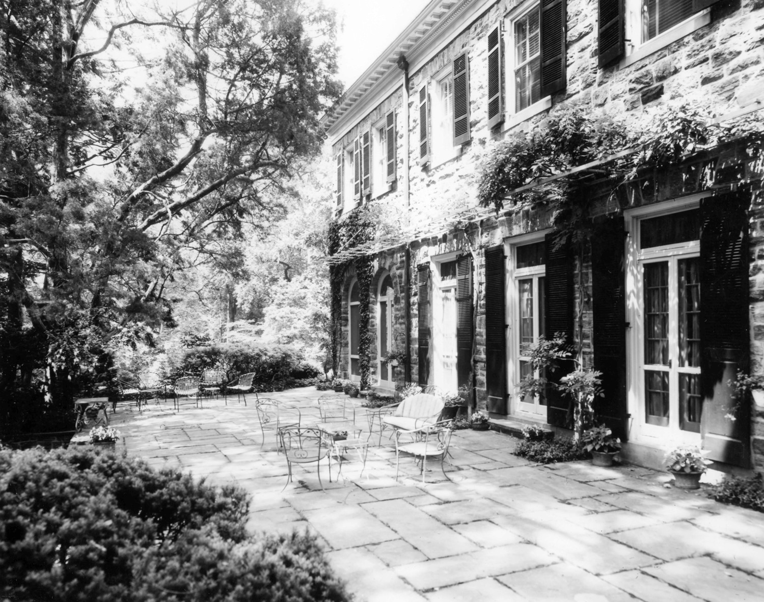 Tyrconnell House and Gardens, Baltimore Maryland West elevation (1984)