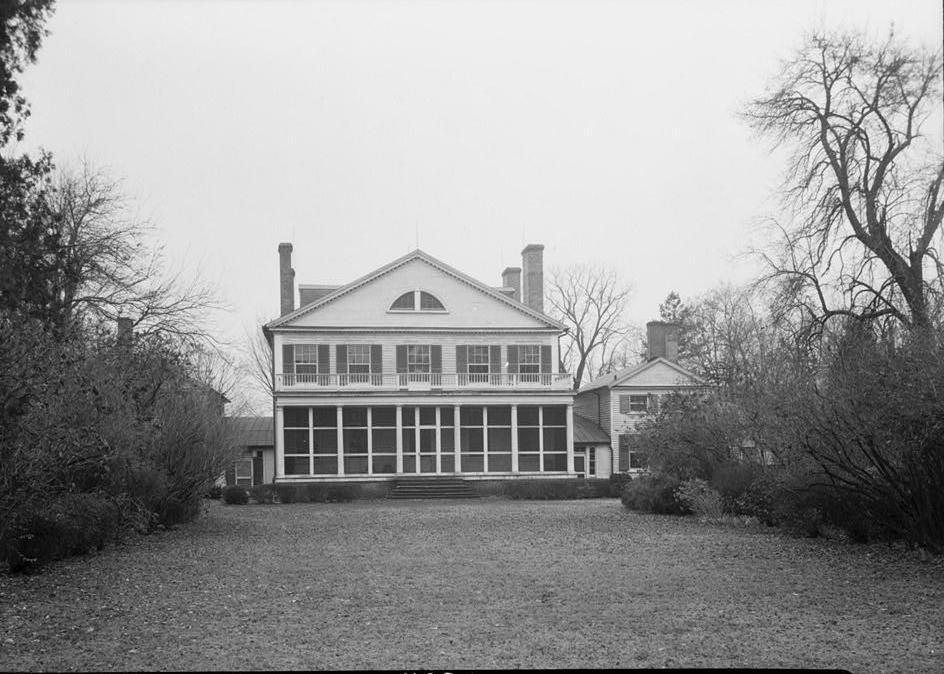 Wye House Mansion, Easton Maryland 1936 NORTH (REAR) ELEVATION