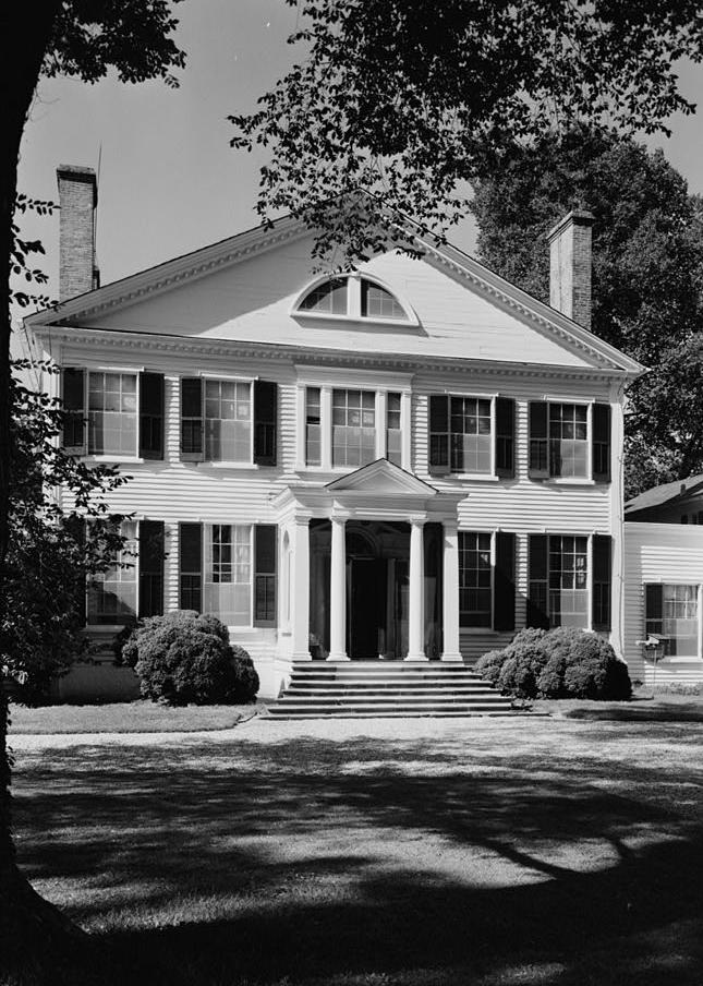 Wye House Mansion, Easton Maryland 1963 SOUTH (FRONT) ELEVATION OF CENTRAL SECTION