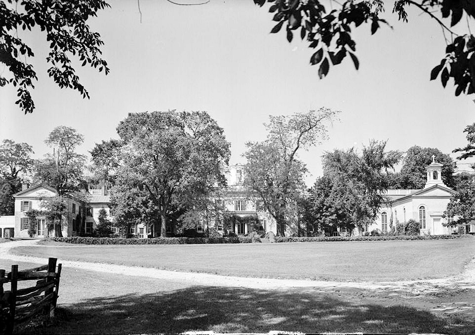 Doughoregan Manor, Ellicott City Maryland 1936 ENTRANCE SIDE. HOME OF CHARLES CARROLL OF CARROLLTON
