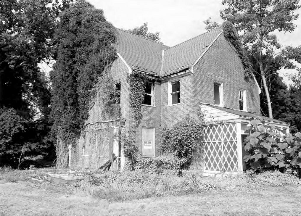 Glenn Dale Tuberculosis Hospital and Sanatorium, Glenn Dale Maryland Duplex # 2, southeast and northeast elevations (2009)