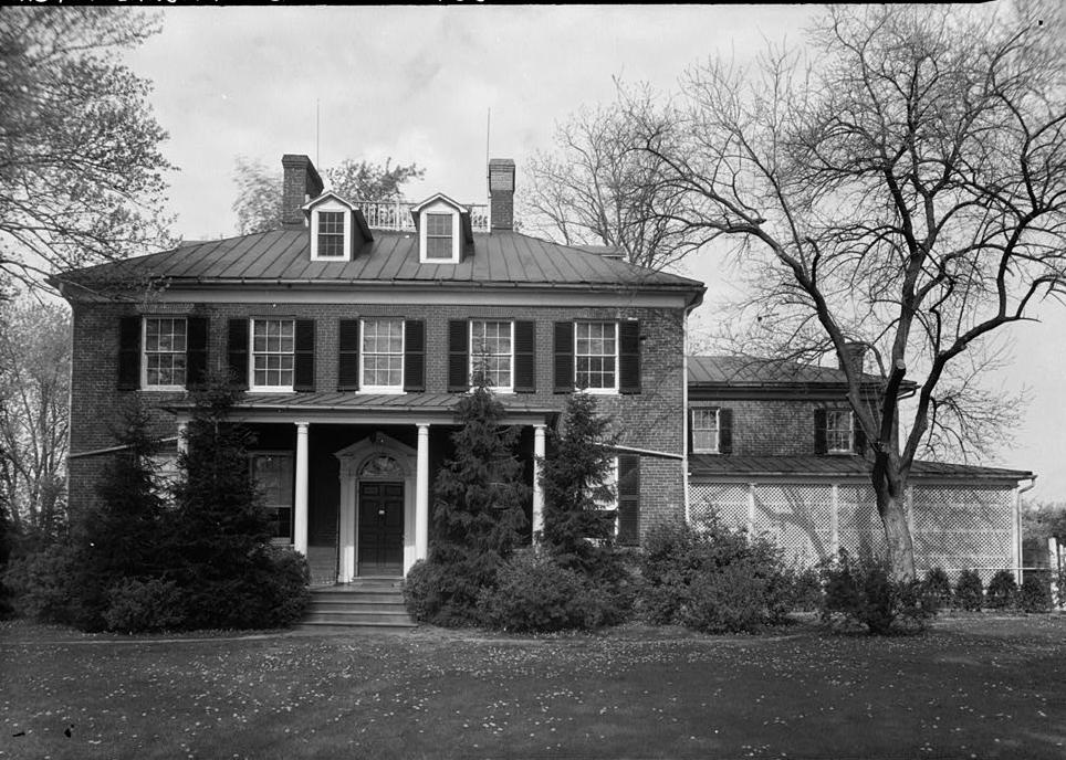 Mount Lubentia Plantation - Magruder House, Largo Maryland 1936 VIEW FROM EAST (front)