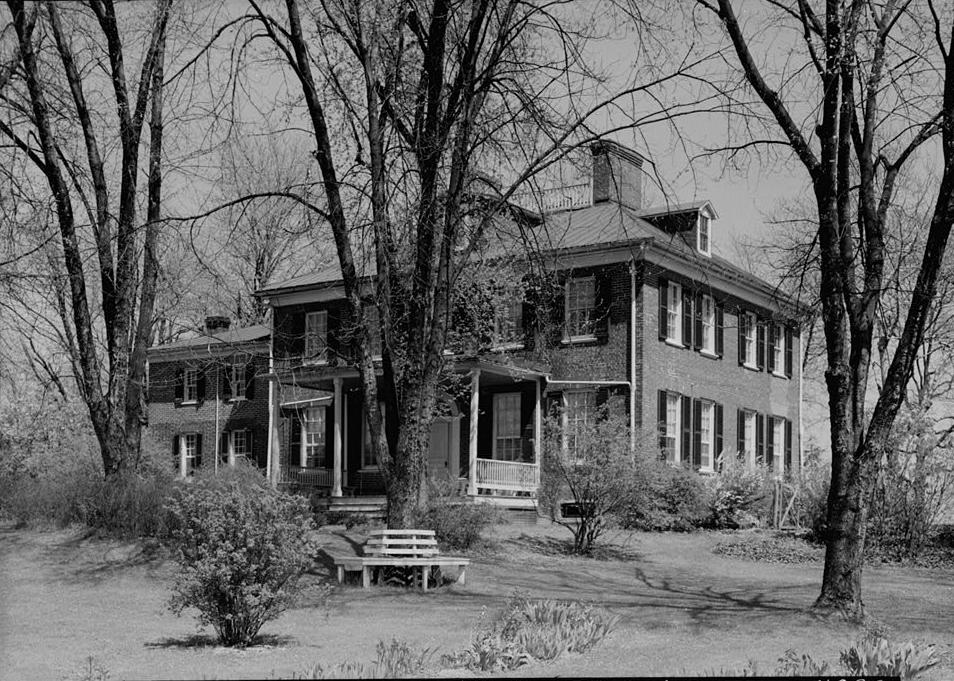 Mount Lubentia Plantation - Magruder House, Largo Maryland 1936 VIEW FROM SOUTHWEST.