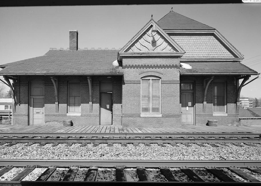 Baltimore & Ohio Railroad Train Station, Laurel Maryland SOUTHEAST FRONT TRACKSIDE ELEVATION
