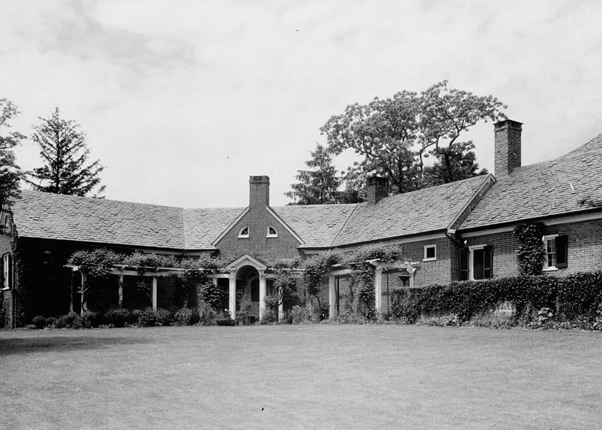 Montpelier - Snowden House, Laurel Maryland 1936 VIEW OF SERVANT QUARTERS FROM SOUTHEAST.