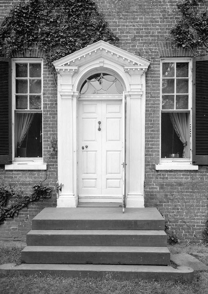 Poplar Hill -  His Lordships Kindness, Rosaryville Maryland 1936 FRONT DOOR EXTERIOR.