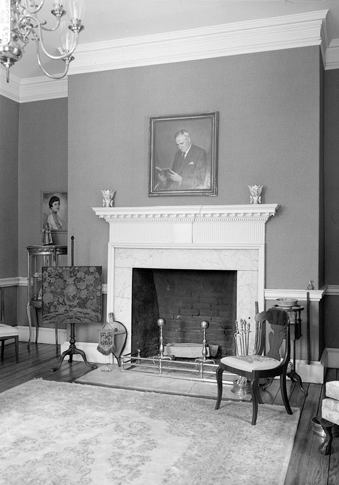 Poplar Hill -  His Lordships Kindness, Rosaryville Maryland NORTH ROOM, FIRST FLOOR, LOOKING SOUTH (NOTE FIREPLACE AND MANTEL)