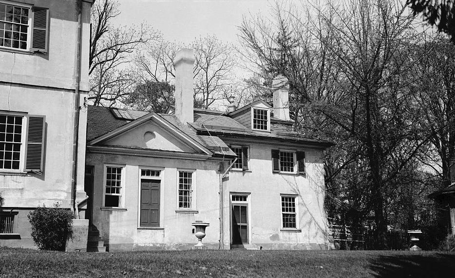Hampton Mansion, Towson Maryland 1937 SOUTH ELEVATION OF EAST WING AND HYPHEN