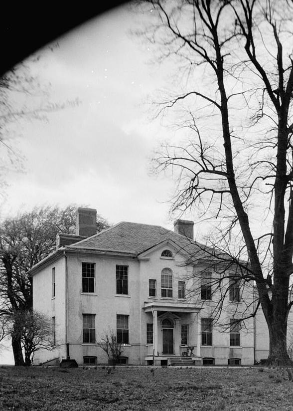 Compton Bassett Mansion - Clement Hill House, Upper Marlboro Maryland 1936 View from Southeast