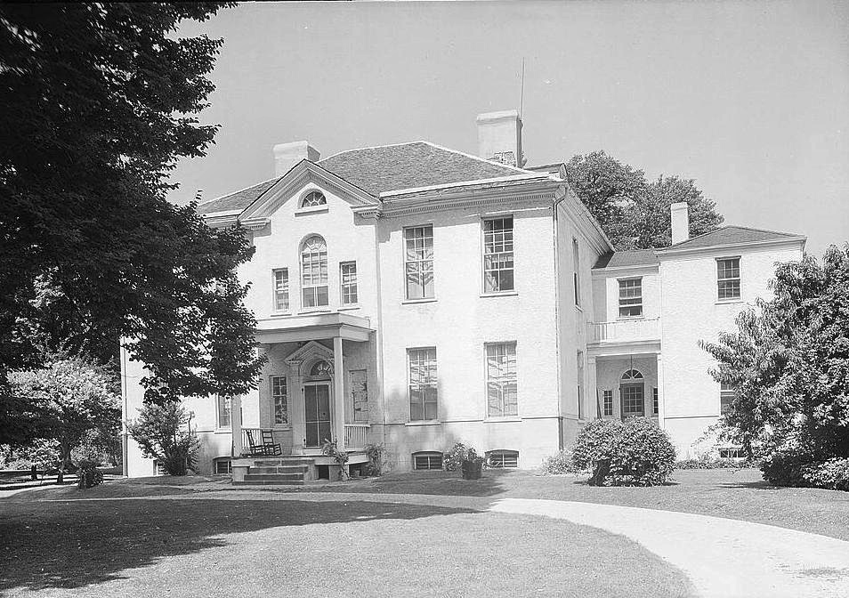 Compton Bassett Mansion - Clement Hill House, Upper Marlboro Maryland 1936 VIEW FROM NORTHEAST (front)