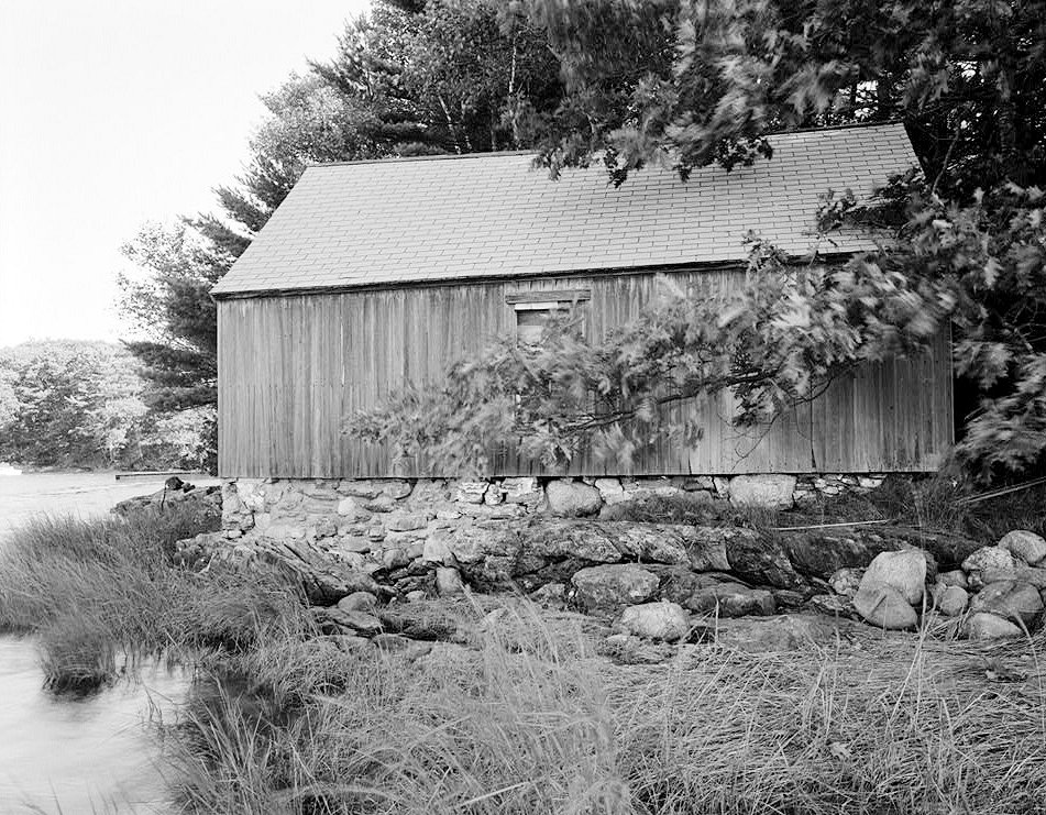 Doubling Point Light Station, Bath Maine Boat House South Side (1989)