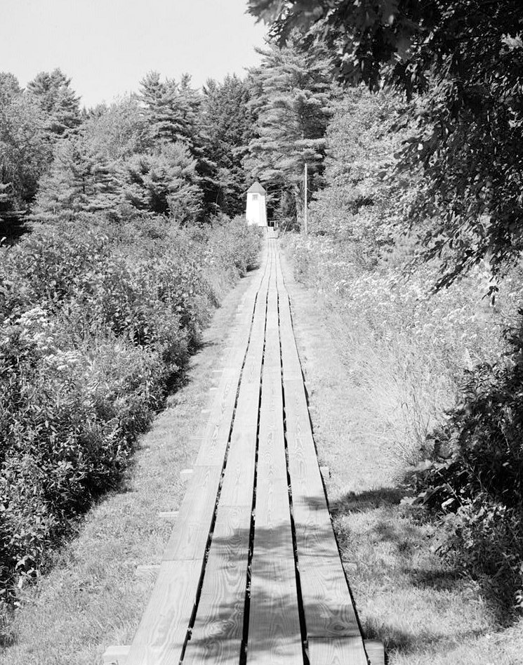 Kennebec River Lighthouse, Bath Maine Northern Light Tower South Side (1989)
