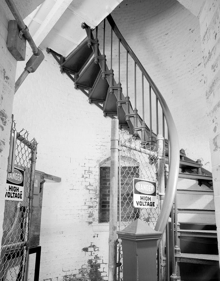 Curtis Island Light, Camden Maine Light Tower stairs (1991)