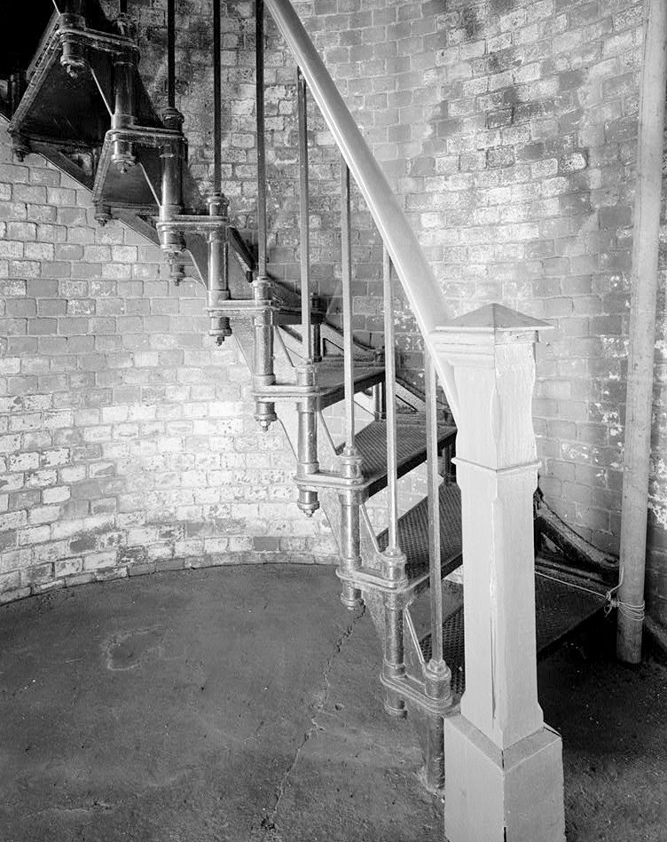 Great Duck Island Lighthouse, Frenchboro Maine Light Tower, Newel Post and Stairs (1991)