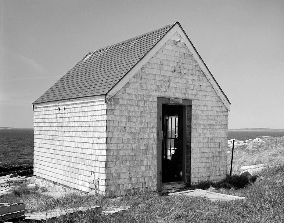 Great Duck Island Lighthouse, Frenchboro Maine Small Boathouse South and East Sides (1991)