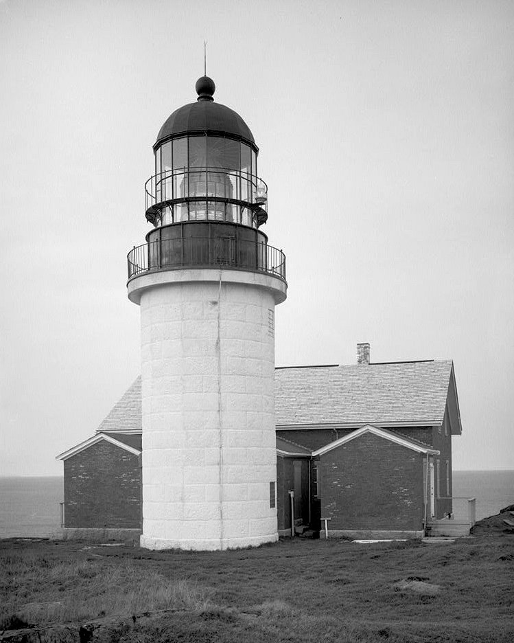 Seguin Island Light Station, Georgetown Maine Light Tower and Keeper'S House Northwest and Southwest Sides (1991)