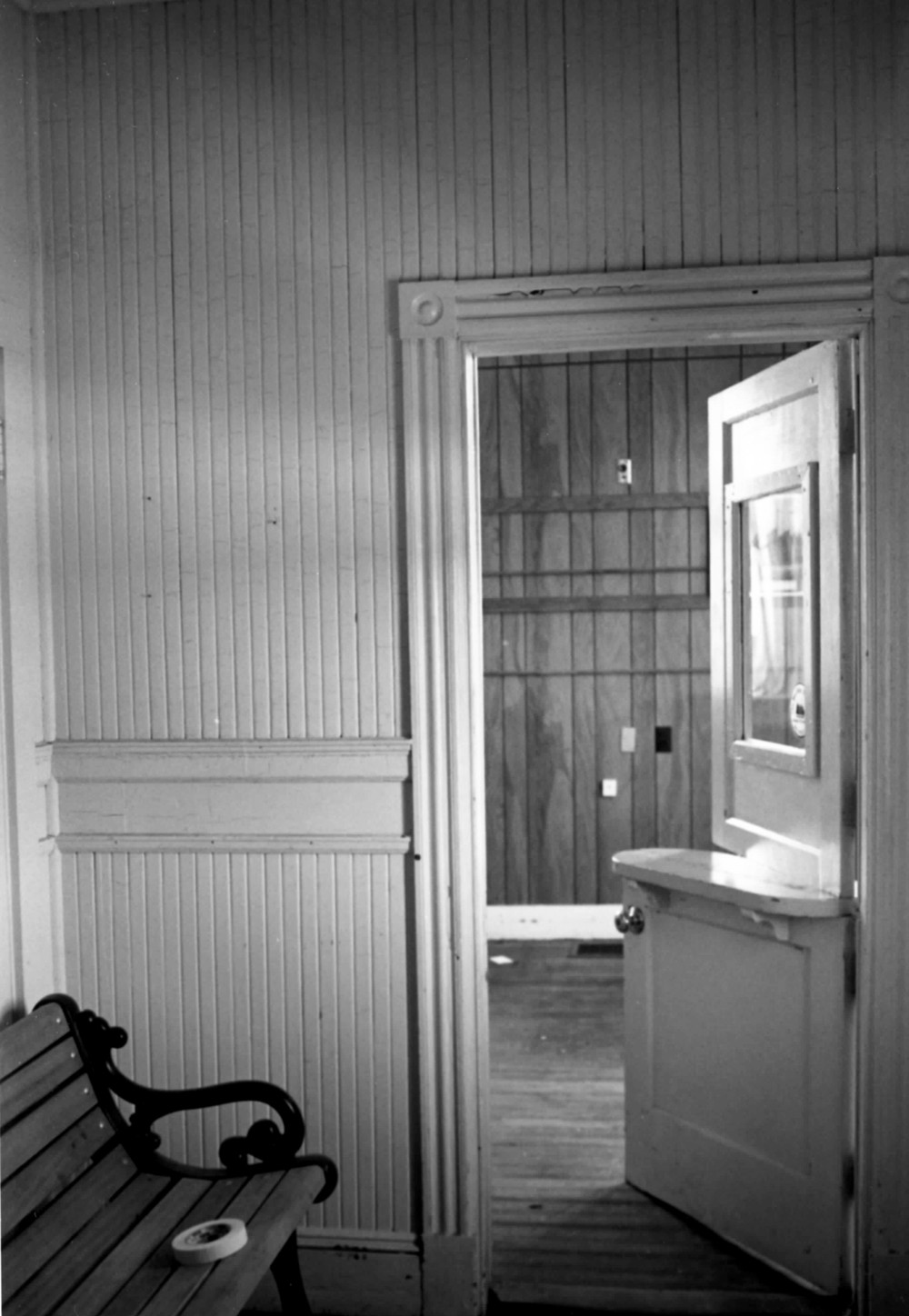 Machias Railroad Station, Machias Maine Interior office area (1992)