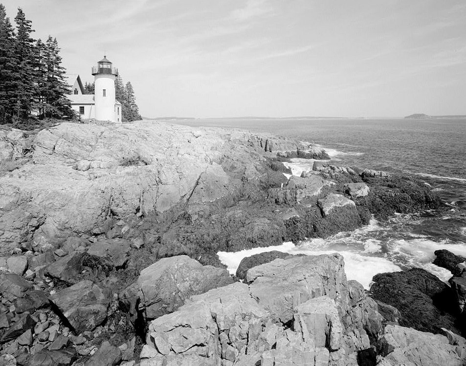 Narraguagus Lighthouse, Milbridge Maine Keeper'S House and Light Tower South and East Sides (1990)