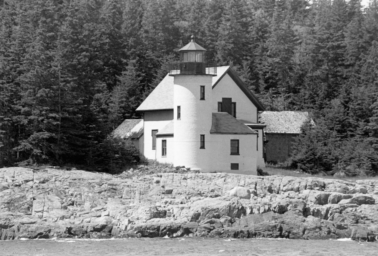 Narraguagus Lighthouse, Milbridge Maine View from southeast (1987)