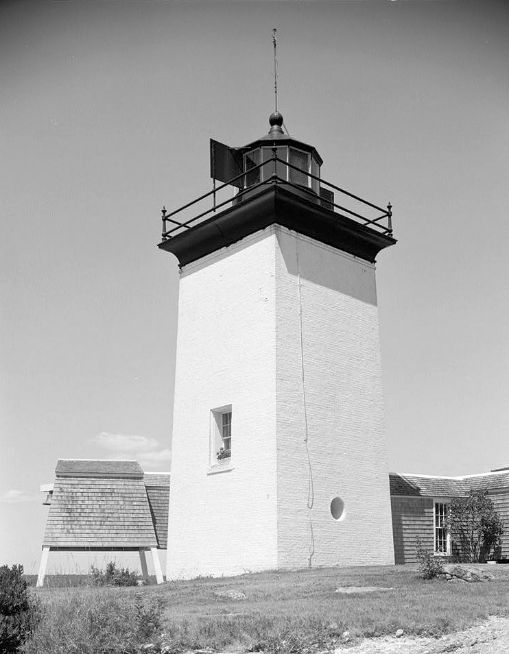 Hendricks Head Light Station, West Southport Maine Light tower east and south sides (1989)
