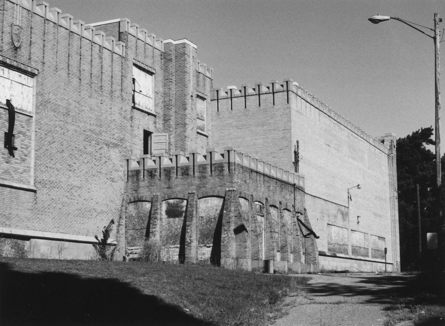 Boys Club Building, Battle Creek Michigan Looking northwest across the rear elevation, showing enclosed one-story portico. The 1949 addition is located on the far right (2001)