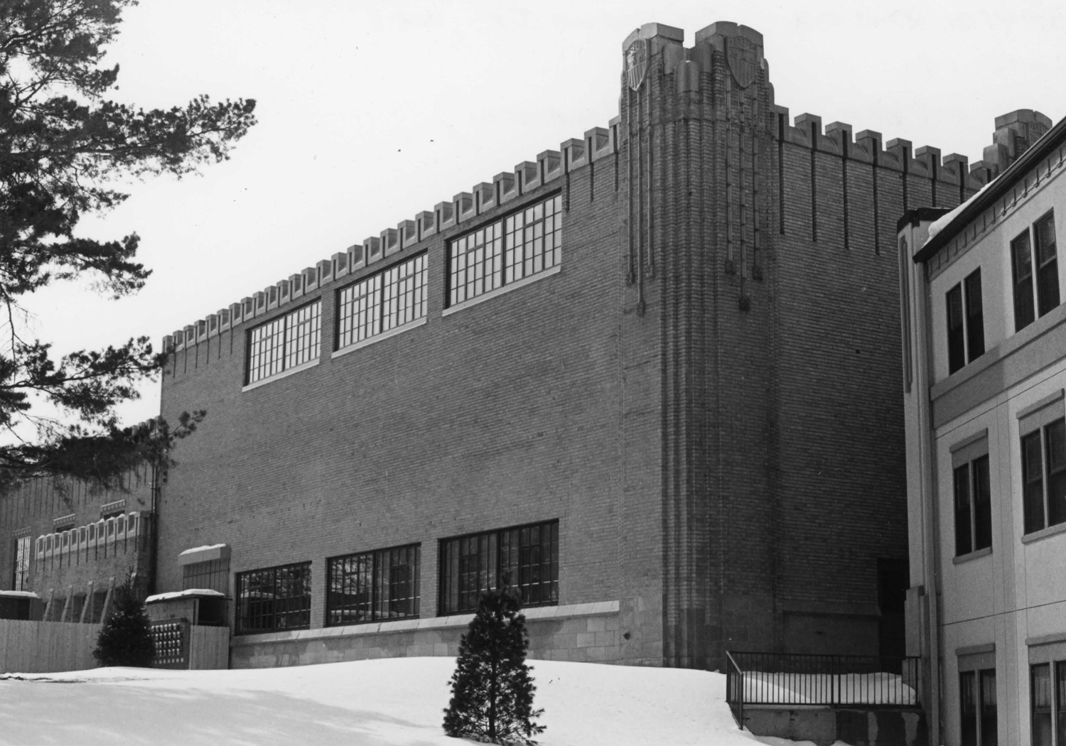 Boys Club Building, Battle Creek Michigan Looking south across rear (east) elevation at juncture with new addition (2004)