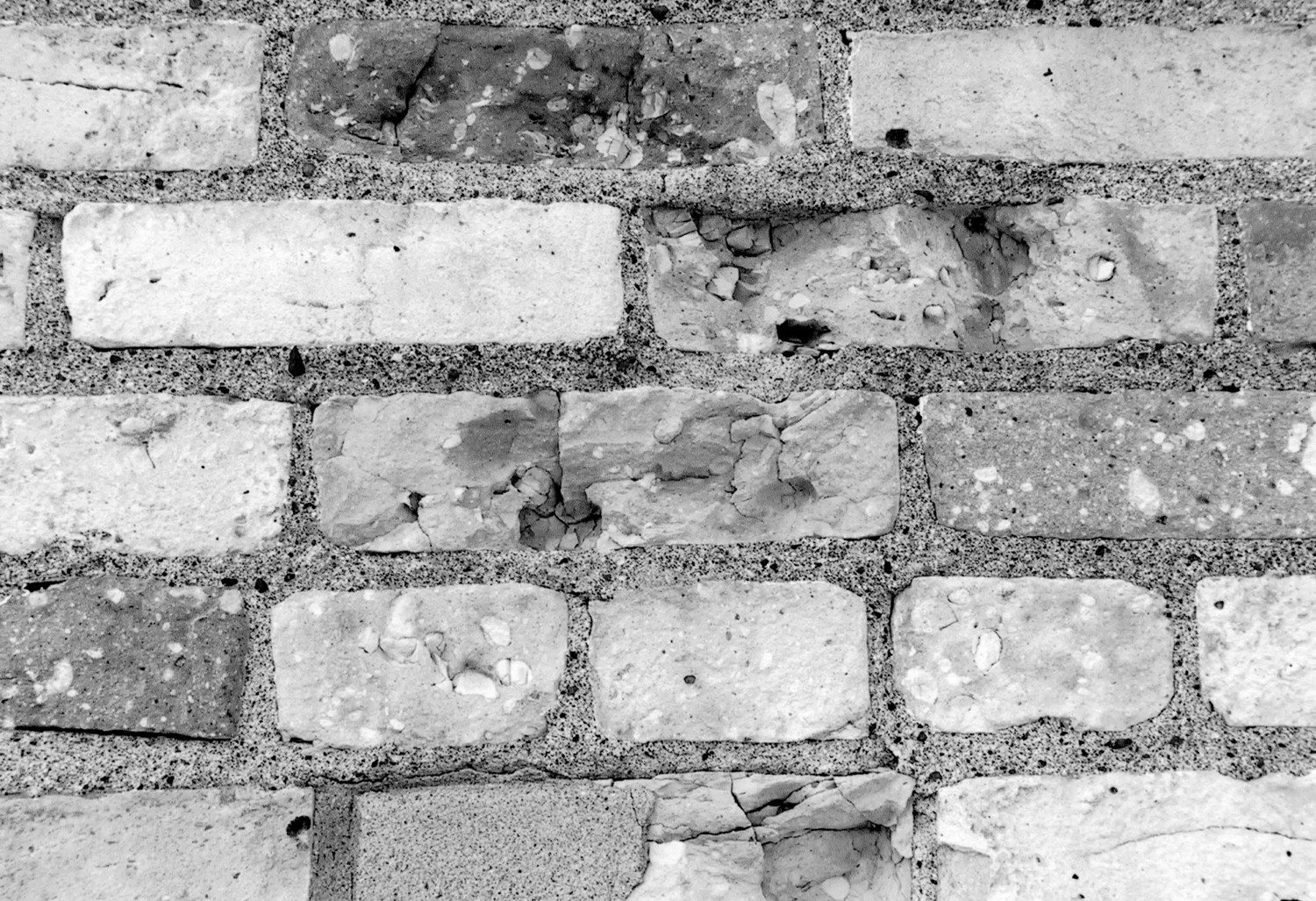 Copper Harbor Light Station, Copper Harbor Michigan 1866 lighthouse, close-up of the brick and mortar on west elevation (2009)