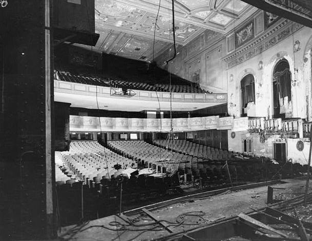 Orchestra Hall (Paradise Theatre), Detroit Michigan 1970 VIEW FROM STAGE