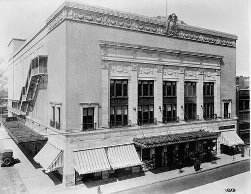 Orchestra Hall (Paradise Theatre), Detroit Michigan 1920 EAST (FRONT) AND SOUTH ELEVATIONS