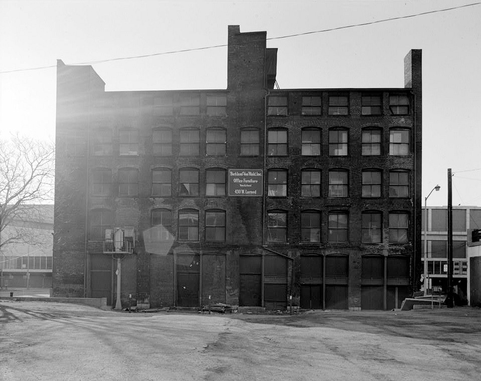William Reid and Company Building (Buckland-Van Wald Building), Detroit Michigan NORTH FACADE, LOOKING SOUTH 1986
